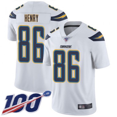 Los Angeles Chargers NFL Football Hunter Henry White Jersey Men Limited #86 Road 100th Season Vapor Untouchable